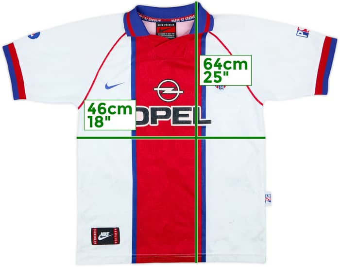 1996-97 Paris Saint-Germain Away Shirt Rai - 7/10 - (L.Boys)