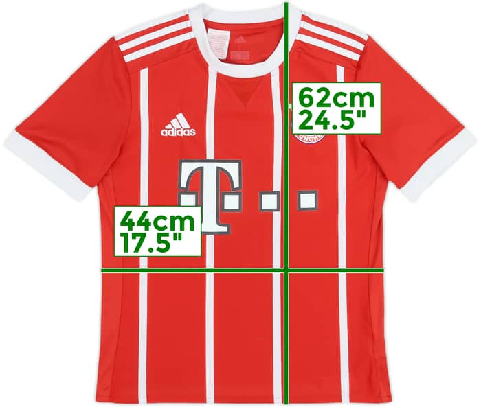 2017-18 Bayern Munich Home Shirt - 8/10 - (L.Boys)