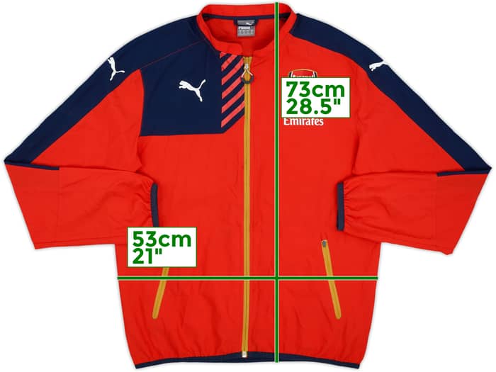 2015-16 Arsenal Puma Track Jacket - 7/10 - (M)