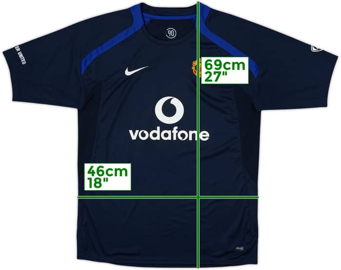 2004-05 Manchester United Nike Training Shirt - 8/10 - (XL.Boys)