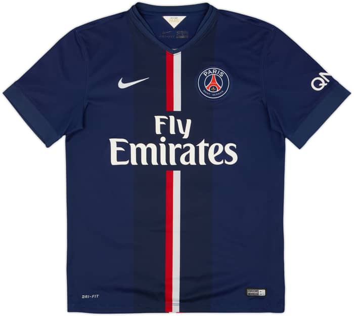 2014-15 Paris Saint-Germain Home Shirt Cavani #9 - 8/10 - (M)