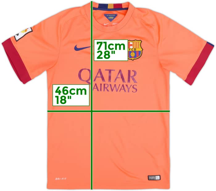 2014-15 Barcelona Away Shirt - 5/10 - (S)