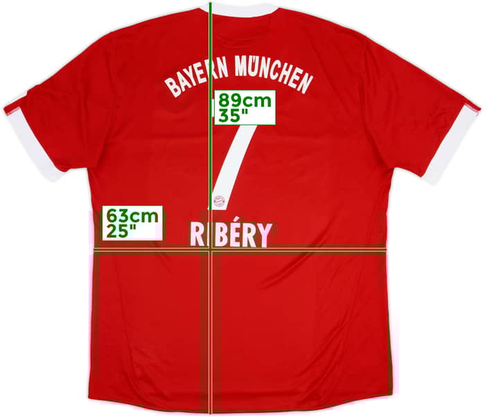 2009-10 Bayern Munich Home Shirt Ribery #7 - 8/10 - (3XL)