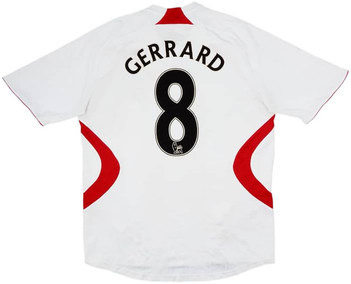 2007-08 Liverpool Camiseta Visitante Gerrard #8 - 4/10 - (L)