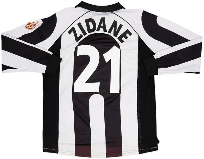 1997-98 Juventus Centenary Home L/S Shirt Zidane #21 - 5/10 - (XL)