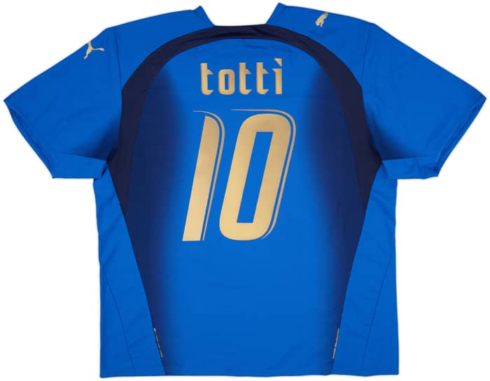 2006 Italy Home Shirt Totti #10 - 8/10 - (XL)