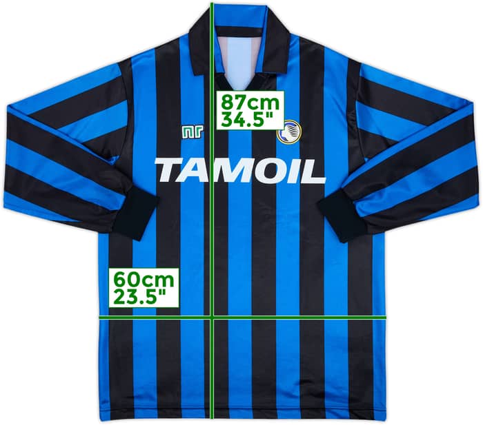 1990-91 Atalanta Home L/S Shirt - 8/10 - (XL)