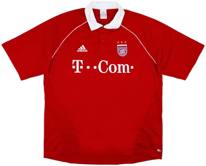 2005-06 Bayern Munich Signed Home Shirt Lucio #3 - 5/10 - (XL)