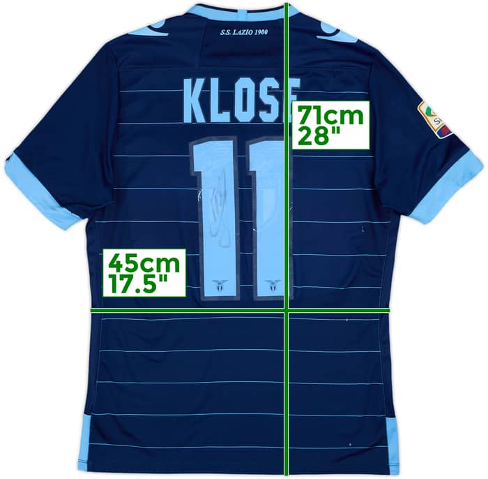 2013-14 Lazio Signed Third Shirt Klose #11 - 5/10 - (L)