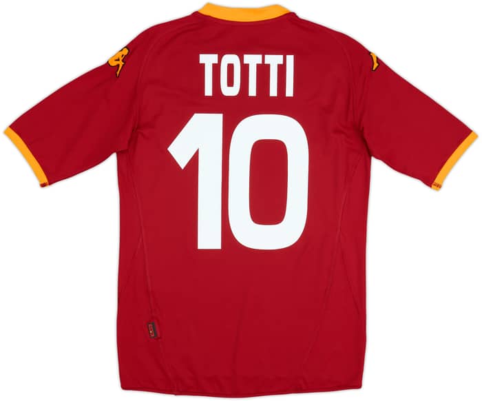 2007-08 Roma Home Shirt Totti #10 - 7/10 - (L)