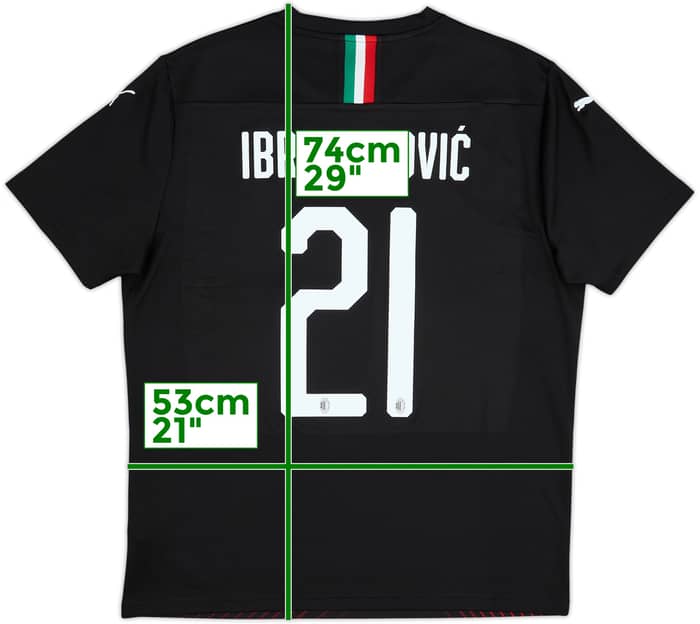 2019-20 AC Milan Third Shirt Ibrahimovic #21 - 7/10 - (L)