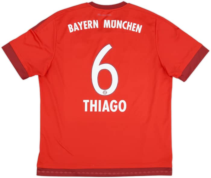 2015-16 Bayern Munich Home Shirt Thiago #6 - 9/10 - (XL)