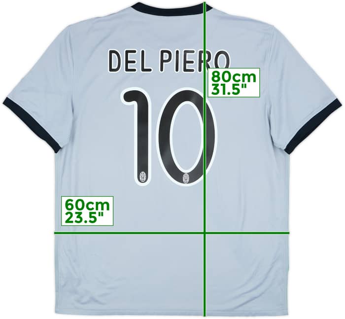 2009-10 Juventus Away Shirt Del Piero #10 - 7/10 - (XL)