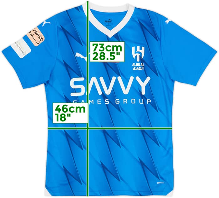 2023-24 Al-Hilal Home Shirt - 7/10 - (S)