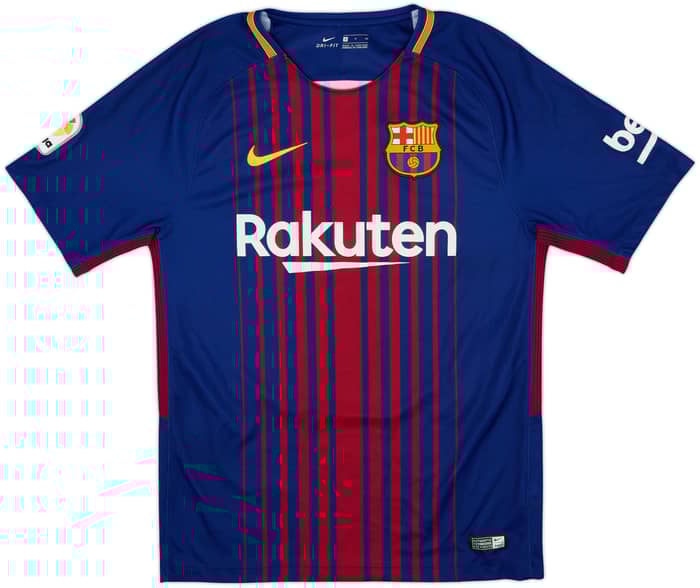 2017-18 Barcelona Local Camiseta Messi #10 - 9/10 - (S)