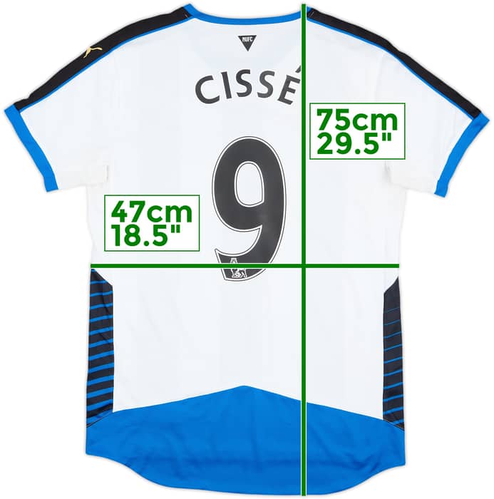 2015-16 Newcastle Home Shirt Cisse #9 - 6/10 - (M)