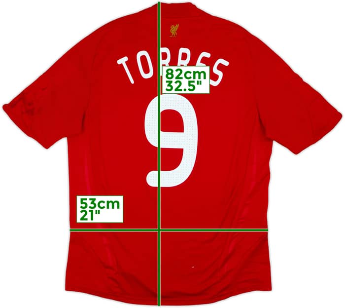 2008-10 Liverpool Home Shirt Torres #9 - 6/10 - (L)