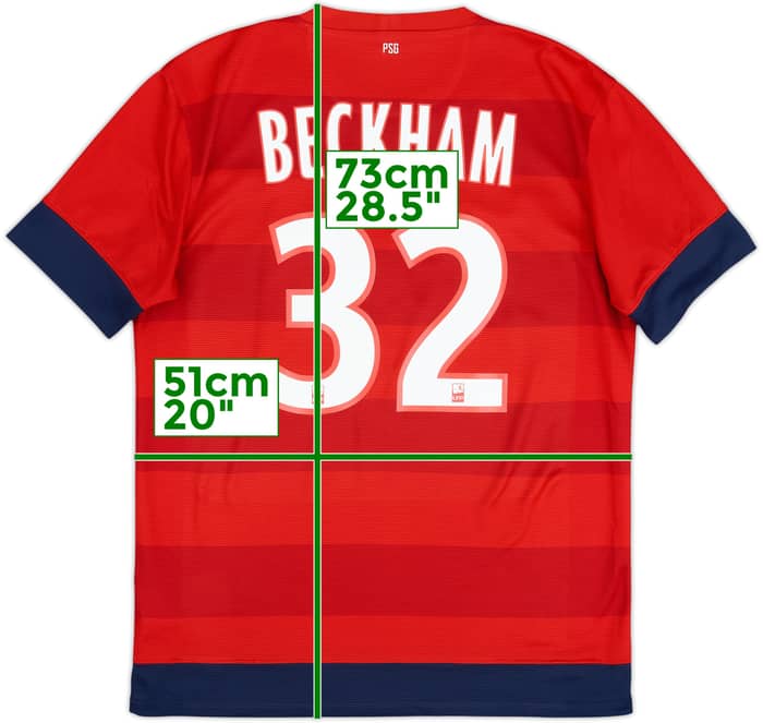 2012-13 Paris Saint-Germain Away Shirt Beckham #32 - 6/10 - (M)