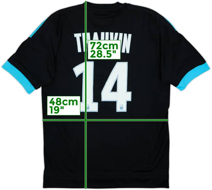 2015-16 Olympique Marseille Away Shirt Thauvin #14 - 6/10 - (M)