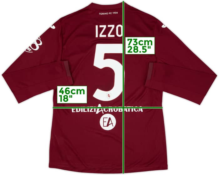 2021-22 Torino Home L/S Shirt Izzo #5 - 8/10 - (M)
