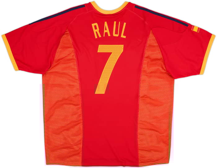 2002-04 Spain Home Shirt Raul #7 - 8/10 - (3XL)