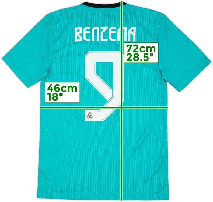 2021-22 Real Madrid Third Shirt Benzema #9 (S)