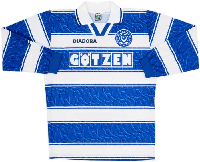 Camiseta de manga larga de local del Duisburg 1996-97 - 9/10 - (M)
