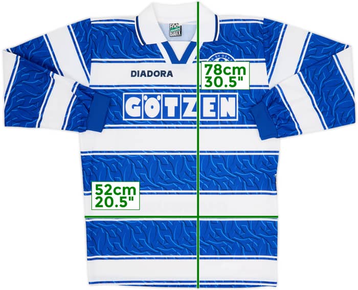 Camiseta de manga larga de local del Duisburg 1996-97 - 9/10 - (M)