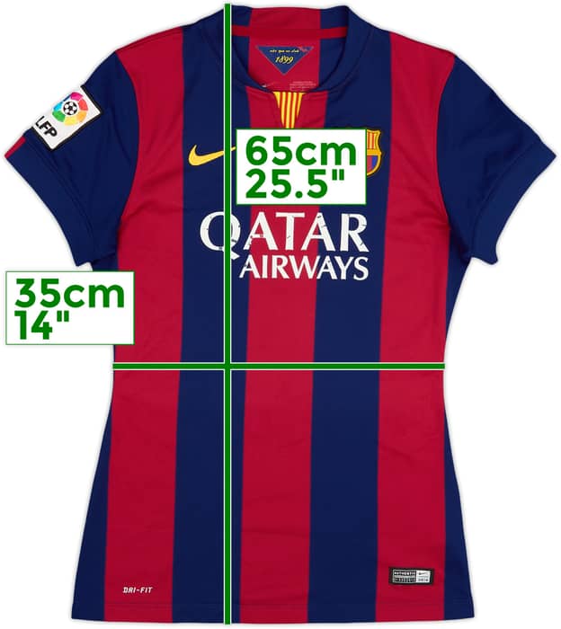2014-15 Barcelona Home Shirt - 6/10 - (Women's S)