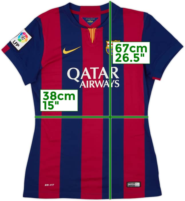 2014-15 Barcelona Home Shirt - 6/10 - (Women's M)