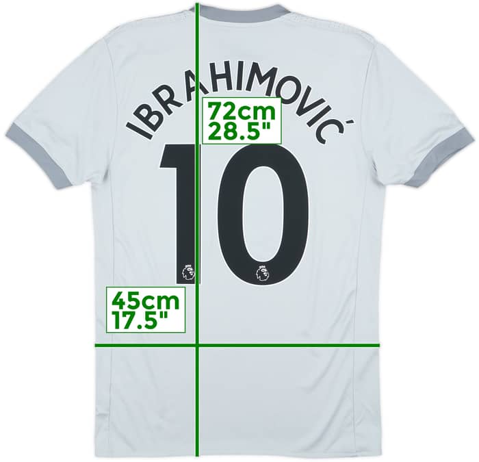 2017-18 Manchester United Third Shirt Ibrahimovic #10 - 8/10 - (S)