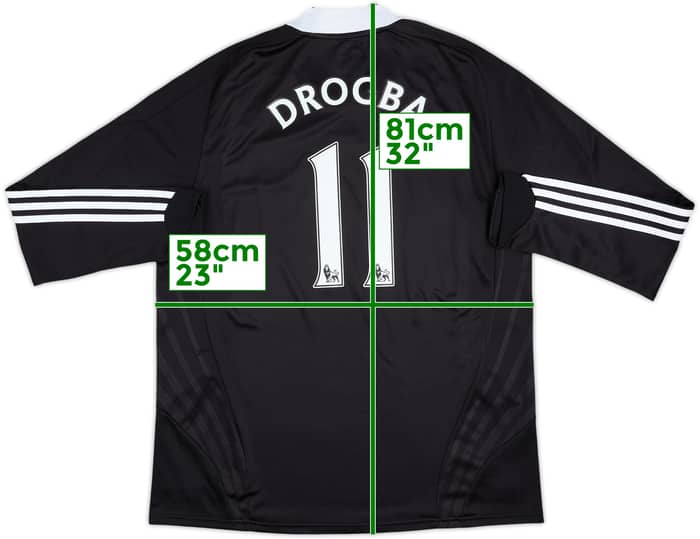 2008-09 Chelsea Away L/S Shirt Drogba #11 - 8/10 - (XL)