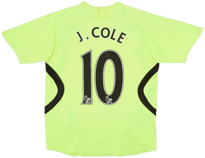 Camiseta de visitante del Chelsea 2007-08 J. Cole #10 - 6/10 - (Niños L)