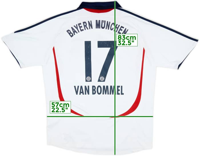 Camiseta de visitante del Bayern Munich 2006-07 Van Bommel #17 - 6/10 - (XL)