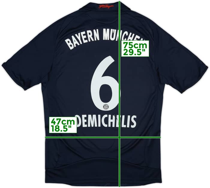 Camiseta de visitante del Bayern Munich 2008-09 Demichelis #6 - 5/10 - (M)