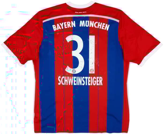 2014-15 Bayern Munich Home Shirt Schweinsteiger #31 - 4/10 - (XL)