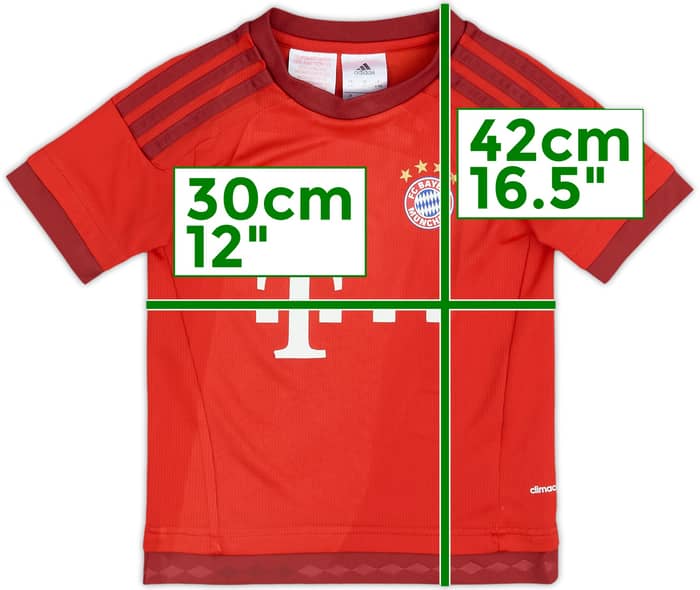 2015-16 Bayern Munich Home Shirt - 5/10 - (4-5 Years)