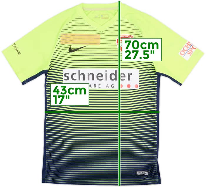 Camiseta de visitante del FC Thun 2017-18 - 6/10 - (S)