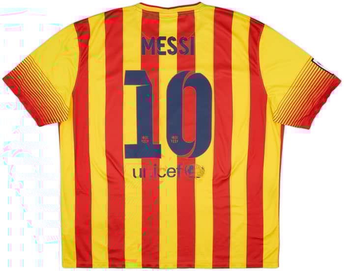 2013-15 Barcelona Camiseta Visitante Messi #10 - 5/10 - (XXL)