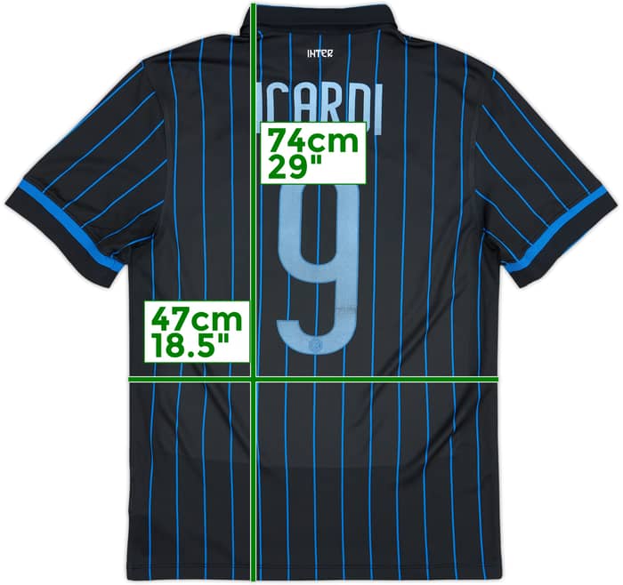 2014-15 Inter Milan Home Shirt Icardi #9 - 5/10 - (S)