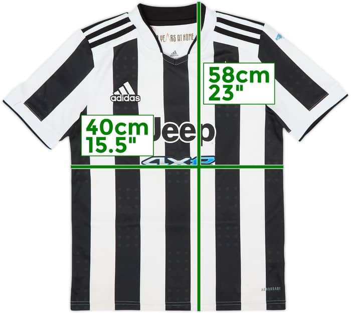 2021-22 Juventus Home Shirt - 5/10 - (M.Boys)