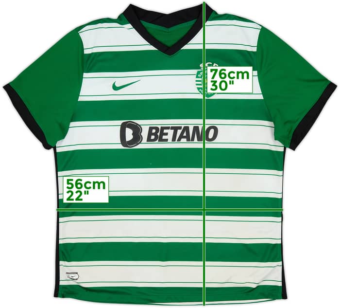 2022-23 Sporting CP Home Shirt - 5/10 - (XXL)