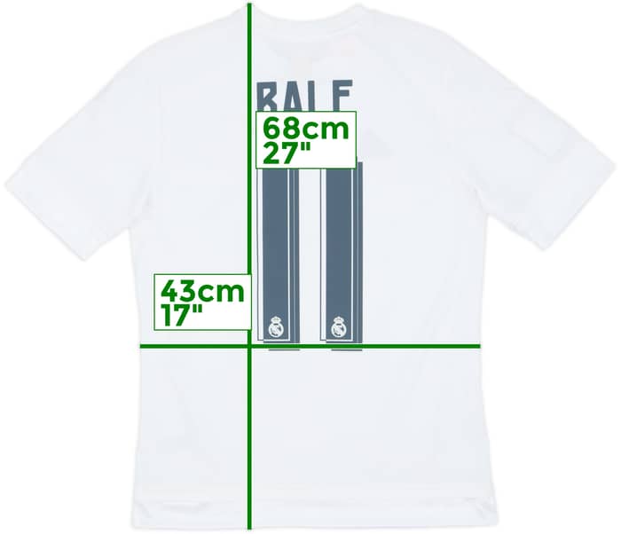 2015-16 Real Madrid Home Shirt Bale #11 - 6/10 - (XL.Boys)