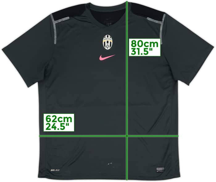 Camiseta Nike de entrenamiento versión jugador de la Juventus 2012-13 - 8/10 - (XXL)