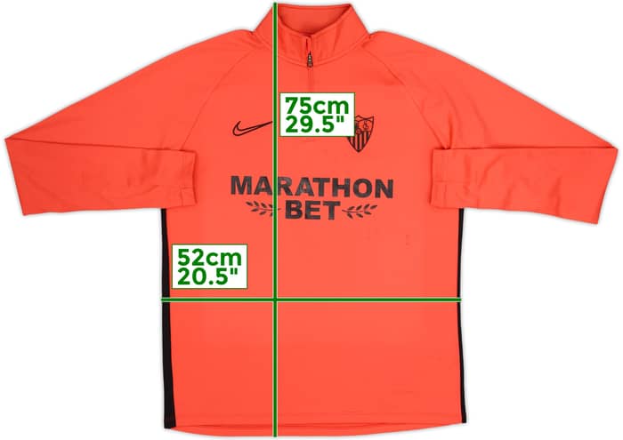 2019-20 Sevilla Nike 1/4 Zip Training Top - 5/10 - (M)