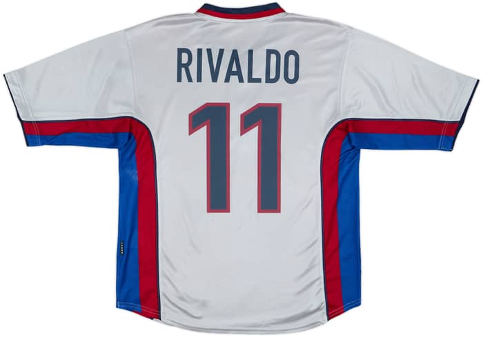 1998-01 Barcelona Away Shirt Rivaldo #11 - 7/10 - (L)