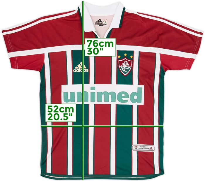 2001-03 Fluminense Home Shirt #7 - 6/10 - (L)