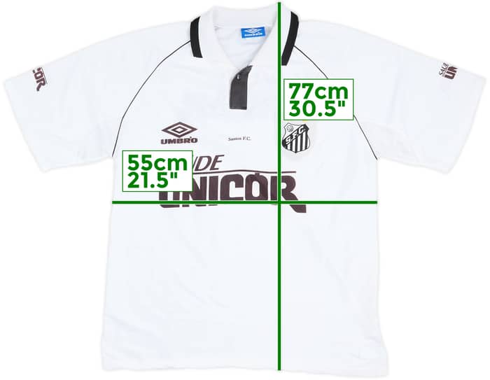 Camiseta de local del Santos 1997 - 8/10 - (L)