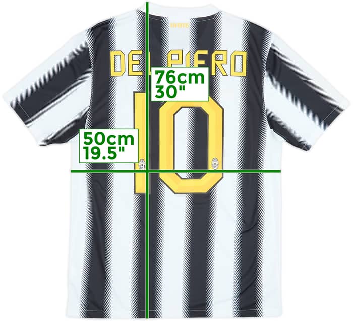 2011-12 Juventus Home Shirt Del Piero #10 - 9/10 - (M)