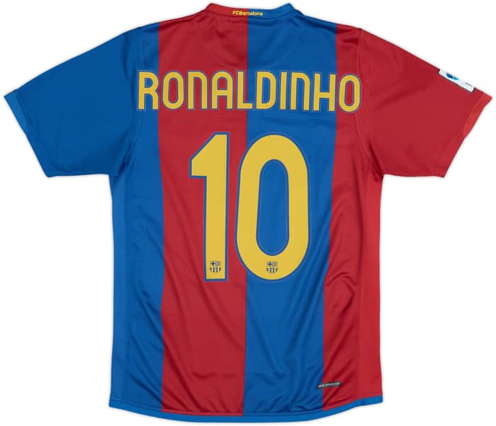2006-07 Barcelona Home Shirt Ronaldinho #10 - 7/10 - (S)